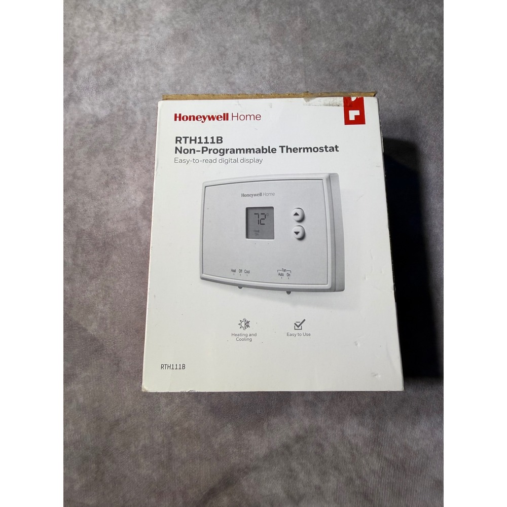 Honeywell Home RTH111B Non-Programmable Digital Thermostat, Heat/Cool/Off